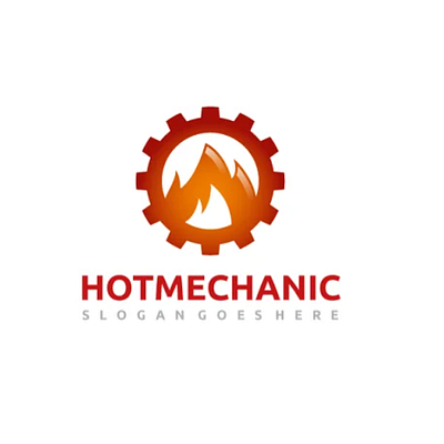 Hot Mechanic Logo animation branding graphic design illustration ui