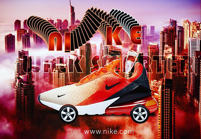 Nike smart walk branding graphic design