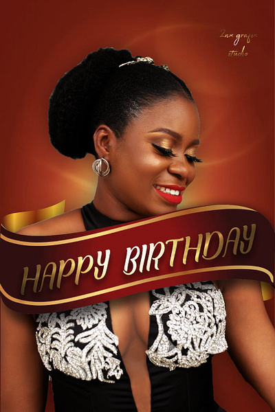 Birthday caption graphic design