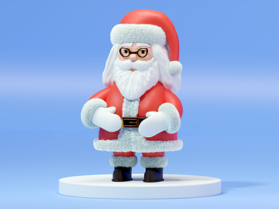 Christmas 3D Illustration 3d 3d character blender character design character illustration christmas illustration santa