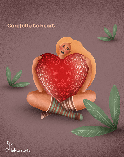 Carefully To Heart design drawing graphic design illustration