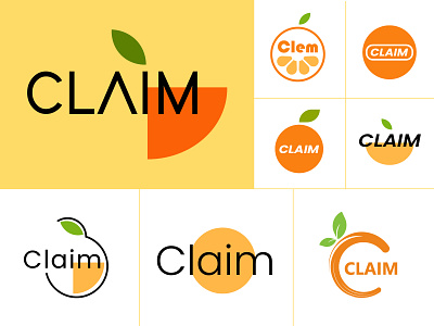 🍊 Clementine-Inspired Grocery Shop Logo 🍊 branding graphic design illustration typography