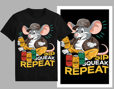 Sip, Squeak, Repeat T-shirt design animalart animalillustration cartoondesign cartoonmouse cutemouseteeshirt cutemousewoment shirt grumpyshirtmen micet shirt mouseapparel mouseillustration mouset shirt mouseteeshirt shirt t shirtdesign tee trendytshirt tshirt typographydesign vintagemouseteeshirt womenshirtanimal