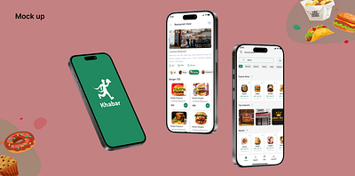 Food apps ui-Khabar design foodapps ui ux