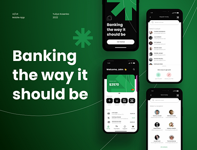 Mobile App abstract app bank banking card concept creative design finance graphic design interface landing mobile modern page ui uiux ux visual design web design