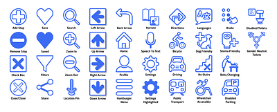 AccessAtlas - Icon Set accessibility accessibledesign app appdesign design icondesign iconography maps portfolio responsivedesign ui uidesign ux uxdesign webapplication