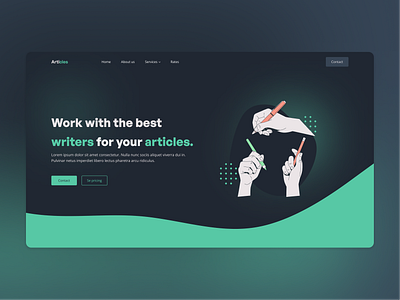 Business landing page UI design landing page ui website