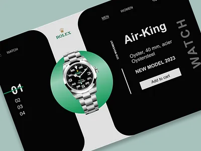 Rolex ui website app design graphic design illustration rolex ui website