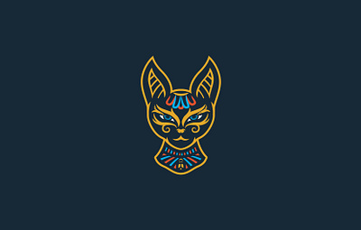 Bastet The Cat Goddess bast bastet branding cat cat goddess design egypt egyptian goddess goddess of protection graphic design illustration logo