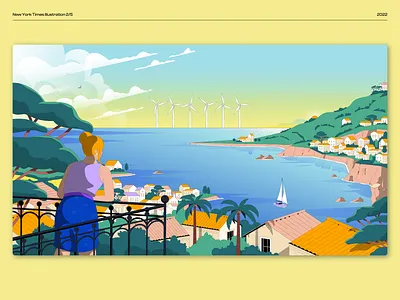New York Times - 2/5 advertising animation carbon free city design ecofriendly editorial edp engery green city green energy illustration newyorktimes renewable sustainable vector