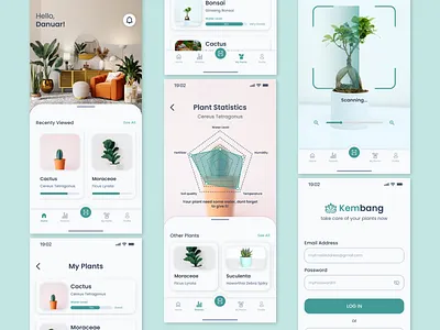 Kembang - Plant Care App android care design flower ios ios design mobile mobile apps mobile apps design mobile plant apps plant plant apps plant care plant mobile apps scan ui ui design ui ux ux ux design