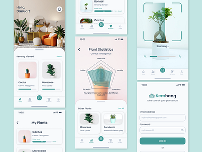 Kembang - Plant Care App android care design flower ios ios design mobile mobile apps mobile apps design mobile plant apps plant plant apps plant care plant mobile apps scan ui ui design ui ux ux ux design