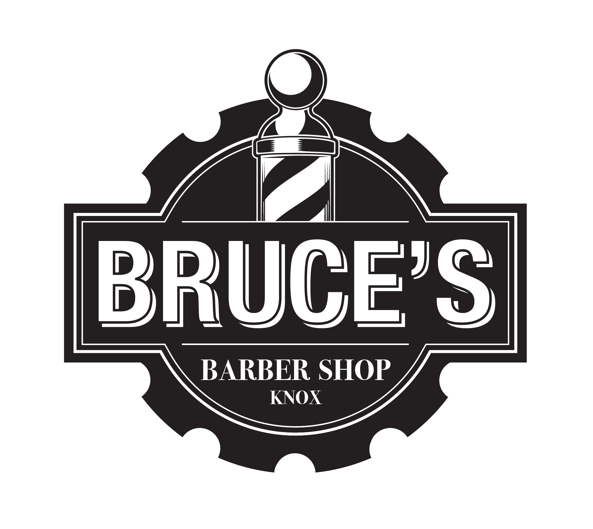 Example of Bruce's Barber Shop Logo Design