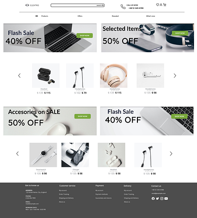 Product page for e-commerce website e commerce project redesign uiux design