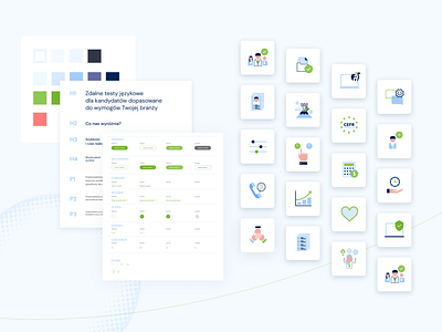 Language Assessments by Accent for Professionals guide icon kit style ui