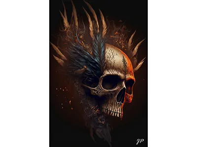 Shaman Skull cinematic creative design graphic design illustration
