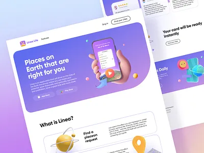 Astrology | Landing Page astrology landing page design main screen ui ux web design