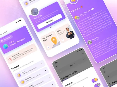 Astrology application 3d app astrology application design graphic design ui ux web design