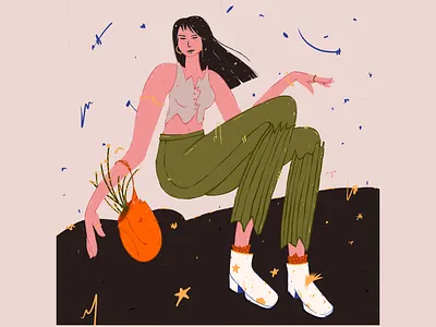 Flow🌬️ branding design grapgic design illustration illustration art illustrator logo procreate