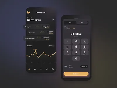 Crypto Wallet Application app crypto wallet application design illustration ui ux web design
