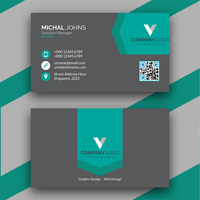 CORPORATE BUSINESS CARD branding business business card business card design business card design template card corporate design illustration logo photoshop business card design