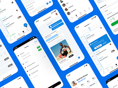 Personal gym trainer app calendar clean design fireart fireart studio gym minimalism schedule sport training typography ui ux web design workout
