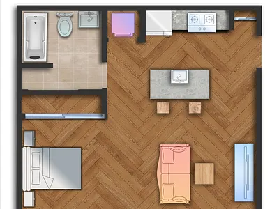 2d Plan Design in Photoshop 3d animation architecture design exteriordesign highrisebuilding illustration interiordesign logo ui