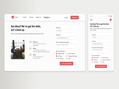 Contact Us dailyui dailyuichallenge design ui ux