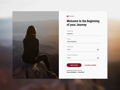 Sign Up dailyui dailyuichallenge design ui ux