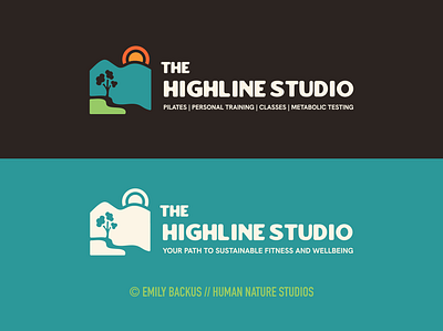 The Highline Studio - Brand Identity & Logo Design Project brand identity branding design graphic design illustration logo logo design nature branding nature logo outdoor outdoor branding outdoor logo vector