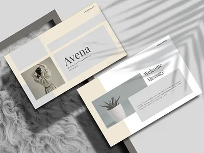 AVENA - Keynote Template #7 app branding design graphic design illustration logo typography ui ux vector