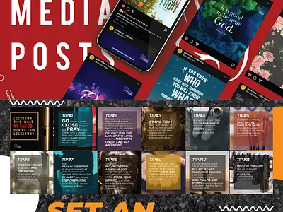 Grace Tribe Youths - Social Media Posts behance christian designs instagram posters social media youth youth ministry