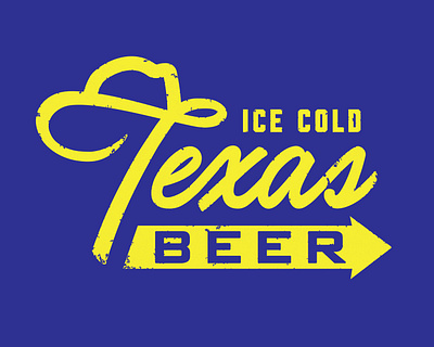 Texas Beer beer cowboyhat design graphic design lettering texas typography