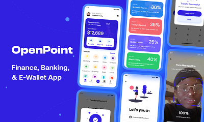 OpenPoint Finance, Banking & E-wallet App design openpoint ui uidesign uiux