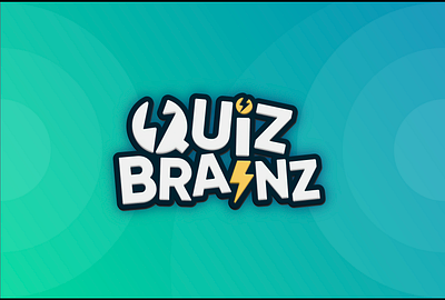 Quiz Brainz Logo 3d logo branding design graphic design logo logo design logotype pub quiz quiz vector youtube