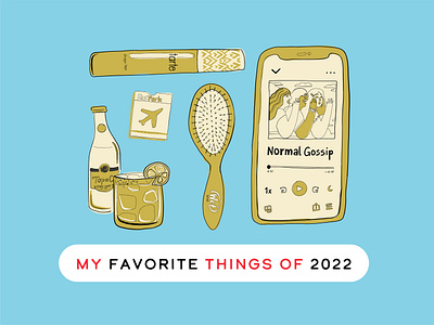 My Favorite Things of 2022 adobefresco illustration