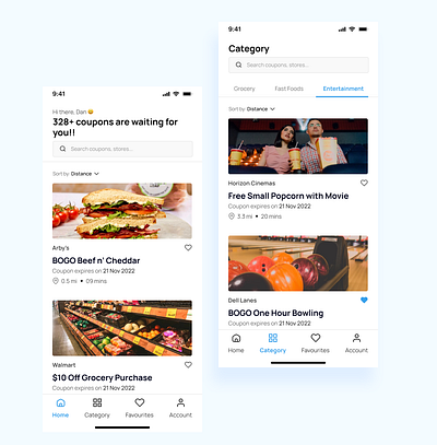 Discounts & coupons mobile app category page coupon app design discount app inspiration ios app mobile design u ui ui design ux