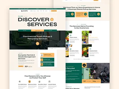 Wostix - Waste Pickup & Disposal Services PSD Template waste management