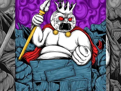 Monster Ice Cream artwork conceptart darkart darkillustration design graphic design illustration illustrator mascot monster procreate t shirt