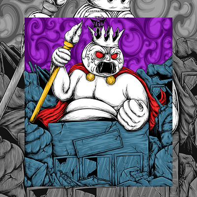 Monster Ice Cream artwork conceptart darkart darkillustration design graphic design illustration illustrator mascot monster procreate t shirt