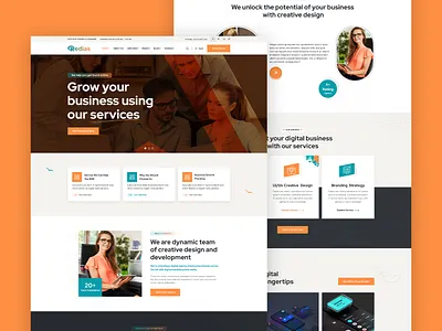 Redias - Digital Agency PSD Template agency business creative agency morden portfolio web design agency