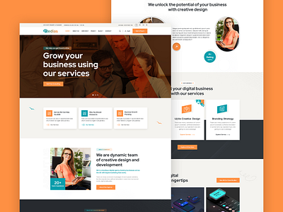 Redias - Digital Agency PSD Template agency business creative agency morden portfolio web design agency