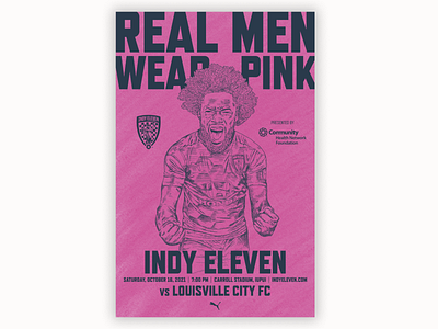 Indy Eleven Game Day Poster: October 16, 2021 illustration indy eleven poster procreate