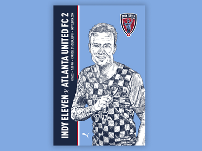 Indy Eleven Game Day Poster: April 16, 2022 illustration indy eleven poster procreate