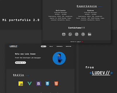 Mi portafolio 2.0 design graphic design ui