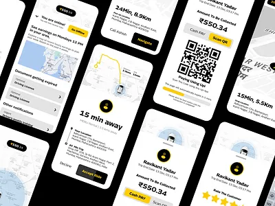 Driver App Design cab app design cab driver app driver app driver app case study driver app ui