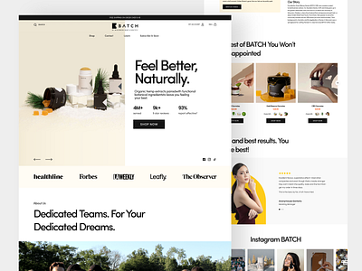 Beauty Product Landing page beauty clean cosmetic design e commerce landing page makeup minimal online shop product shop shopify la skincare sore store ui ux web website women