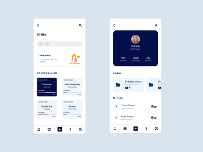 Project Managment App UX/UI Design adobe xd figma interface mobile app design ui ui design ux ux design uxui
