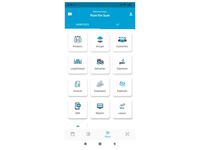 Pure Pani Dashboard Sample