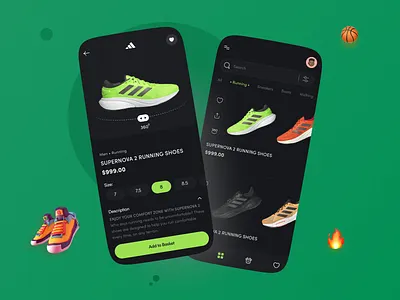 Shoe Store E-commerce app 3d animation app branding design graphic design illustration mobile app mobile ui motion graphics ui ux